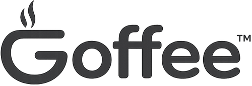Black 'Goffee' logo with a trademark symbol on a white background